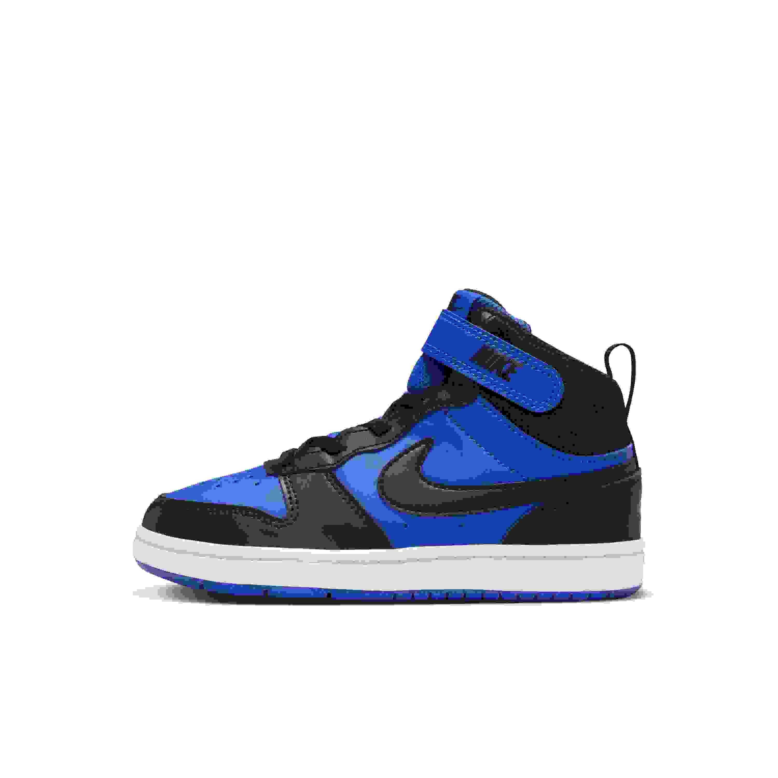 Nike Court Borough Mid 2 Preschool Boys' "Game Royal/White/Black" Shoe